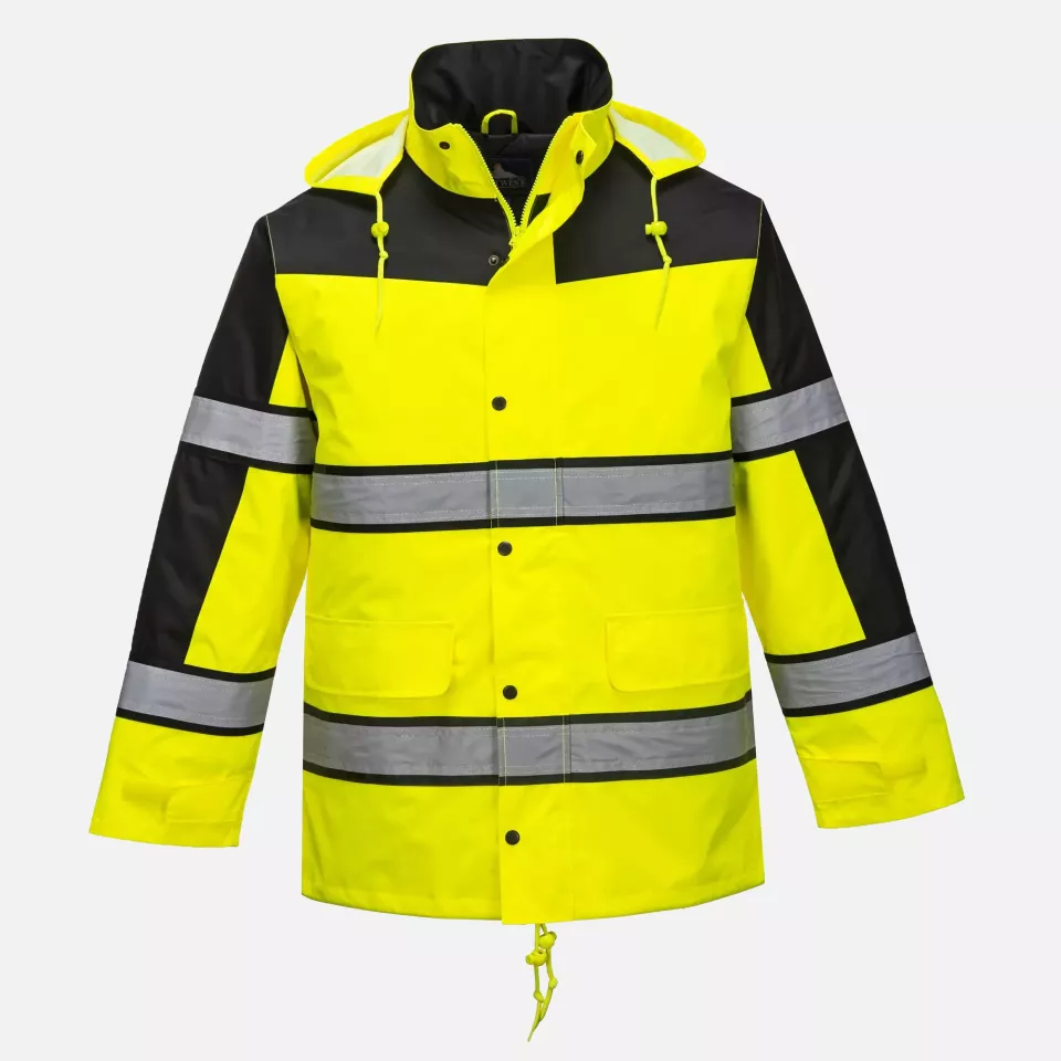 Portwest S462YER, Hi-Vis Contrast Winter Classic Jacket, Yellow, image 4, gallery thumbnail