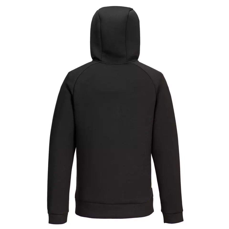 Portwest DX467BKR, DX4 Quarter Zip Hoodie, Black, image 2, gallery thumbnail