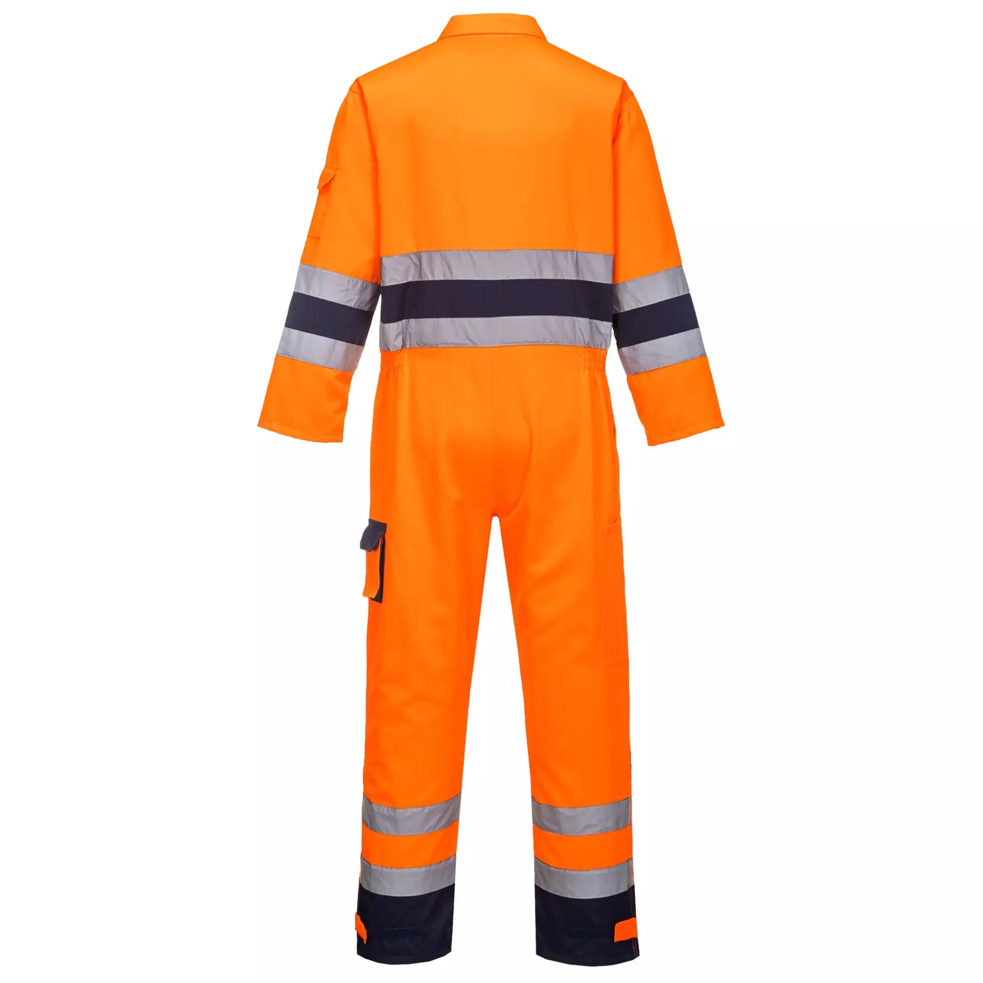 Portwest TX55ONR, Nantes Hi-Vis Contrast Work Coverall, Orange/Navy, image 2