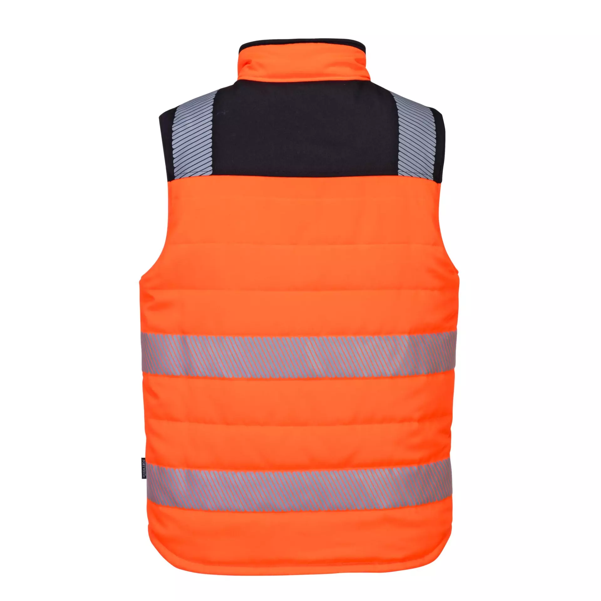 Portwest PW374OBR, PW3 Hi-Vis Reversible Bodywarmer, Orange/Black, image 2
