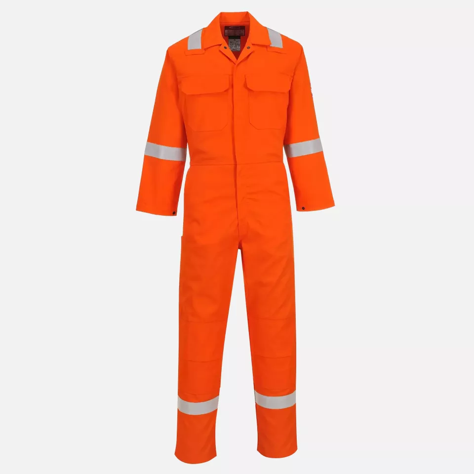 Portwest BIZ5ORT, Bizweld Iona FR Coverall, Orange Tall, image 1, gallery thumbnail