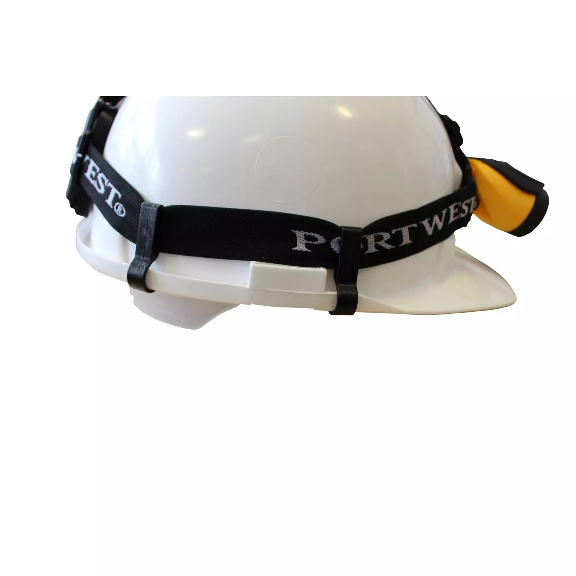 Portwest PA04BKR, Universal Head Light Safety Helmet Clips, Black, image 2