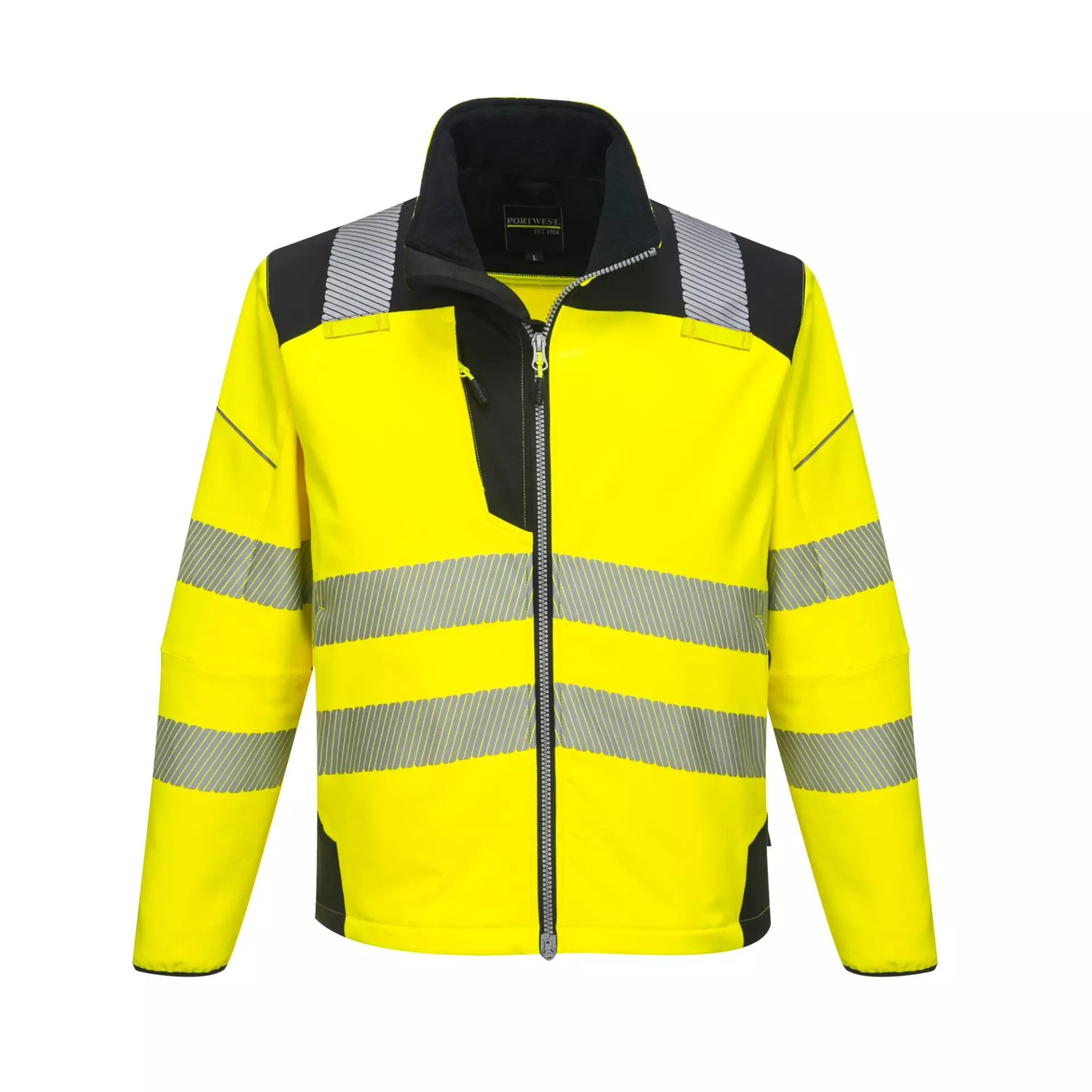 Portwest T402YBR, PW3 Hi-Vis Softshell (3L), Yellow/Black, image 1