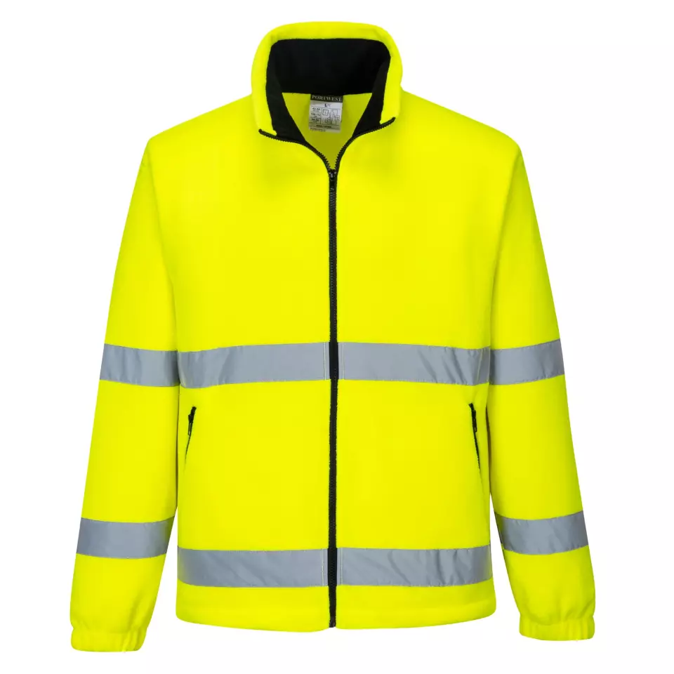Portwest F250YER, Hi-Vis Essential Fleece, Yellow, image 1, gallery thumbnail
