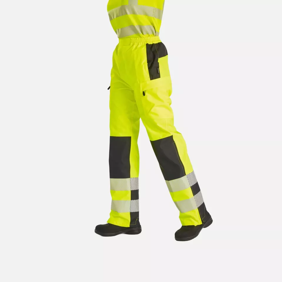 Portwest PW386YBR, PW3 Hi-Vis Women's Rain Trousers, Yellow/Black, image 7, gallery thumbnail