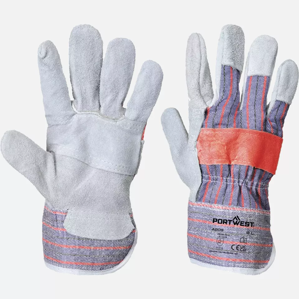 Portwest A209GRR, Classic Canadian Rigger Glove, Size XL, Grey, image 3, gallery thumbnail