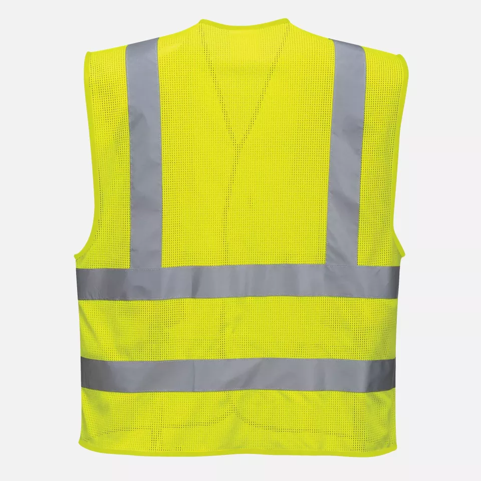 Portwest C370YER, Hi-Vis Mesh Band and Brace Vest, Yellow, image 2, gallery thumbnail