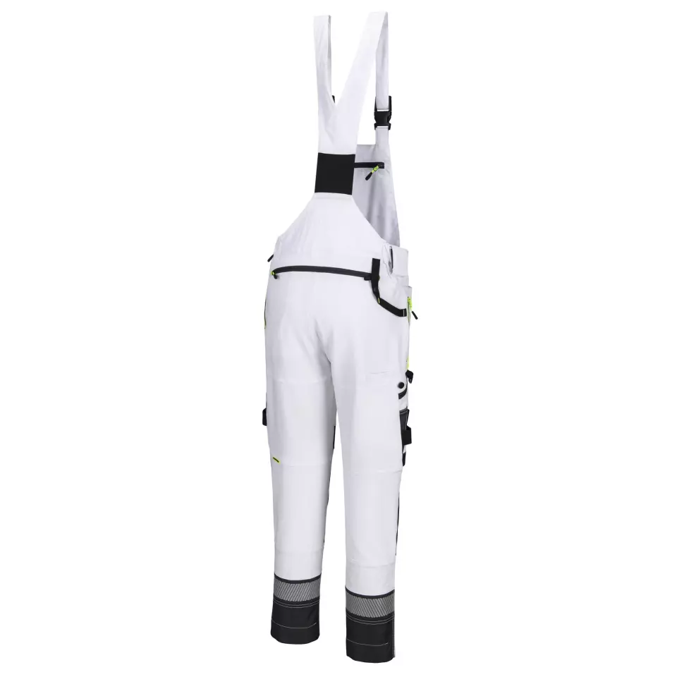 Portwest DX441WGR, DX4 Work Bib and Brace, White/Grey, image 3, gallery thumbnail