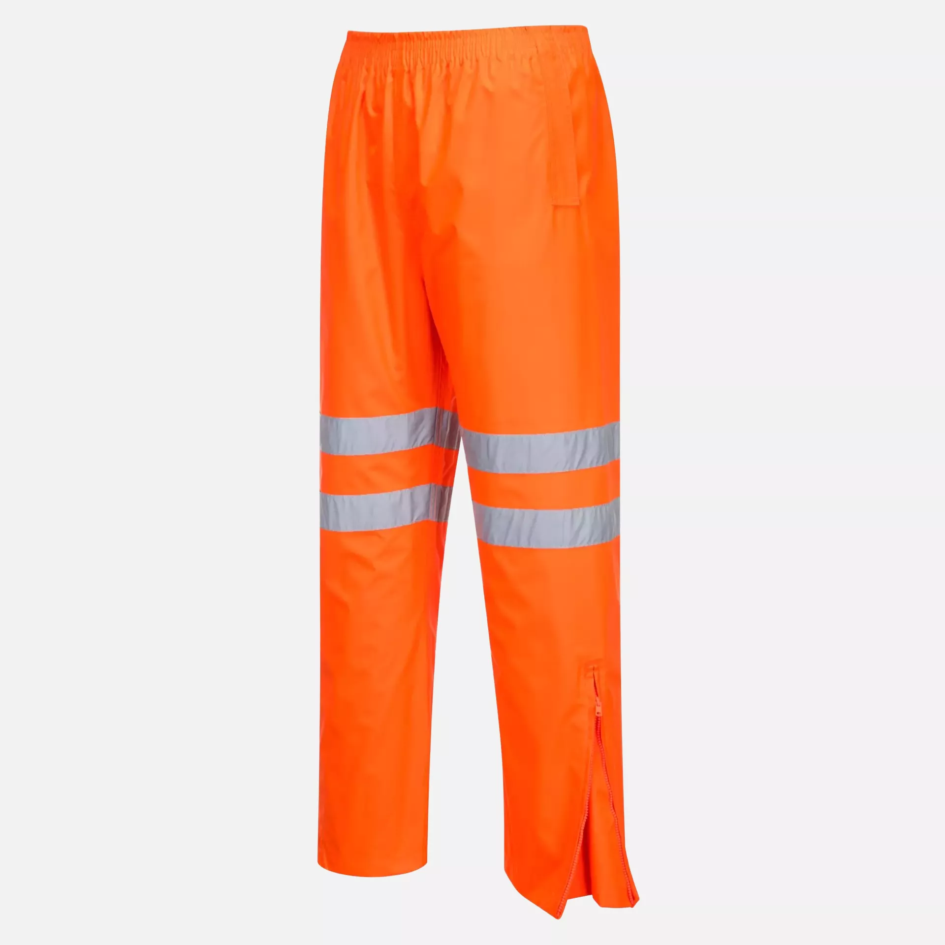 Portwest RT31ORR, Hi-Vis Rain Traffic Trousers, Orange, image 3