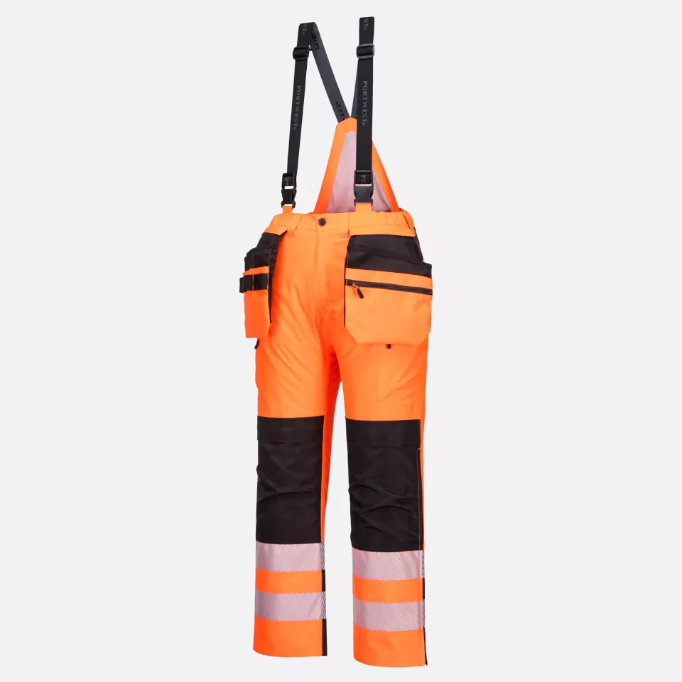 Portwest PW351OBR, PW3 Hi-Vis Winter Trousers, Orange/Black, image 6, gallery thumbnail