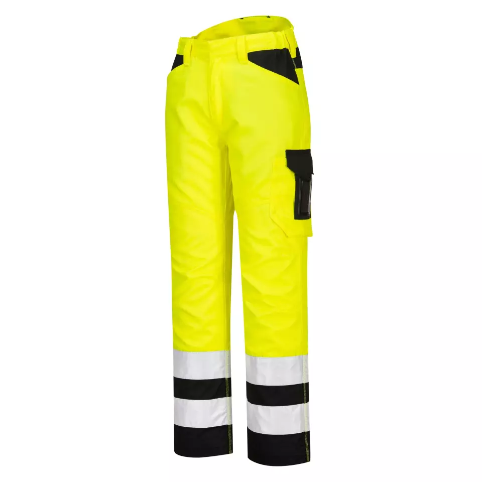 Portwest PW241YBR, PW2 Hi-Vis Service Trousers, Yellow/Black, image 6, gallery thumbnail
