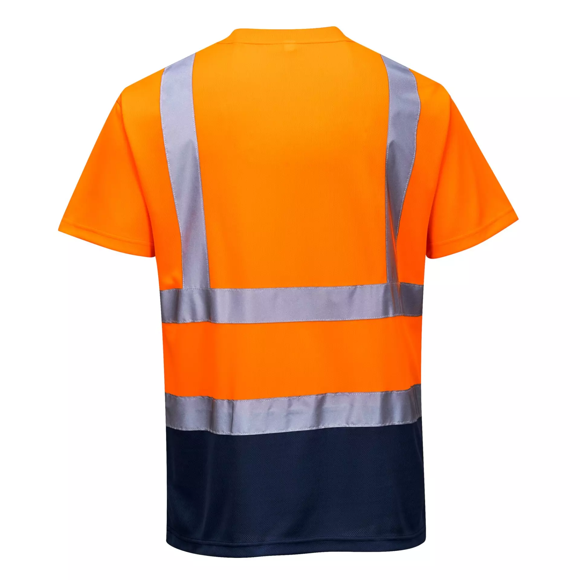 Portwest S378ONR, Hi-Vis Contrast T-Shirt S/S, Orange/Navy, image 2