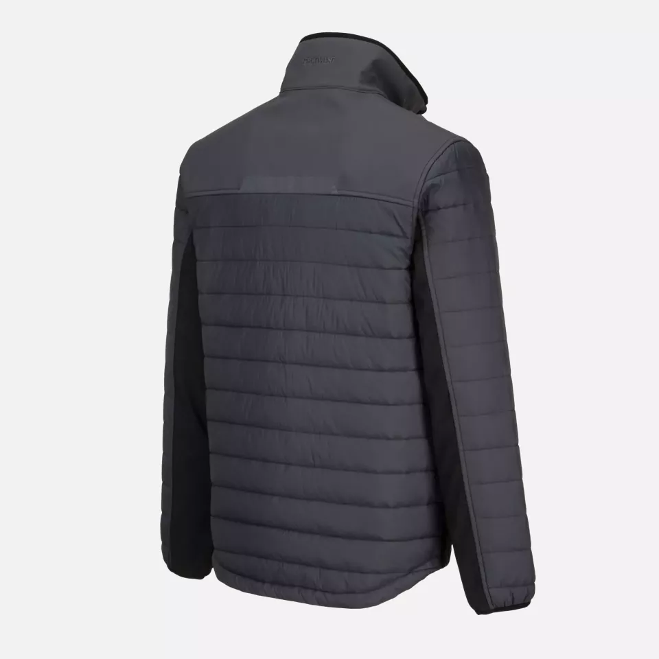 Portwest T752MGR, WX3 Hybrid Baffle Jacket, Metal Grey, image 3, gallery thumbnail