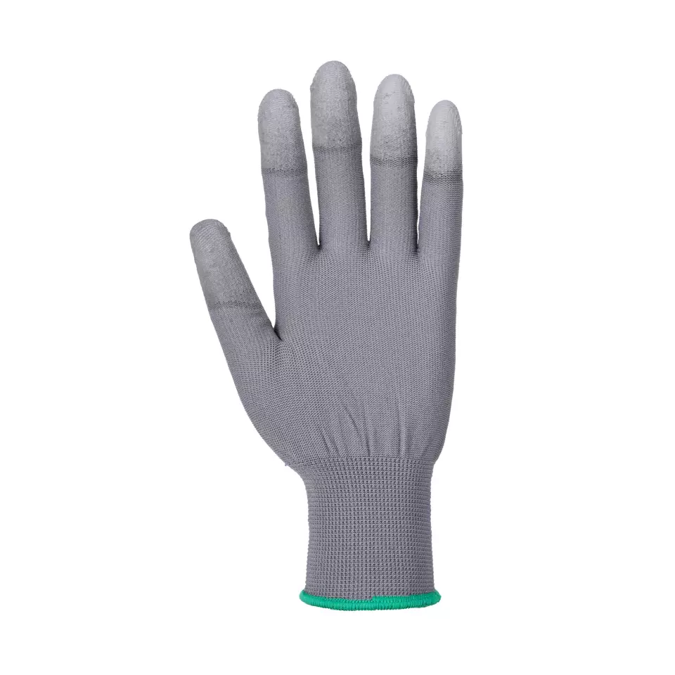 Portwest A121GRR, PU Fingertip Glove, Grey, image 3, gallery thumbnail