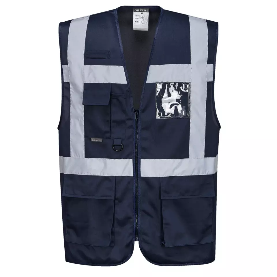 Portwest F476NAR, Iona Executive Vest, Navy, image 1, gallery thumbnail