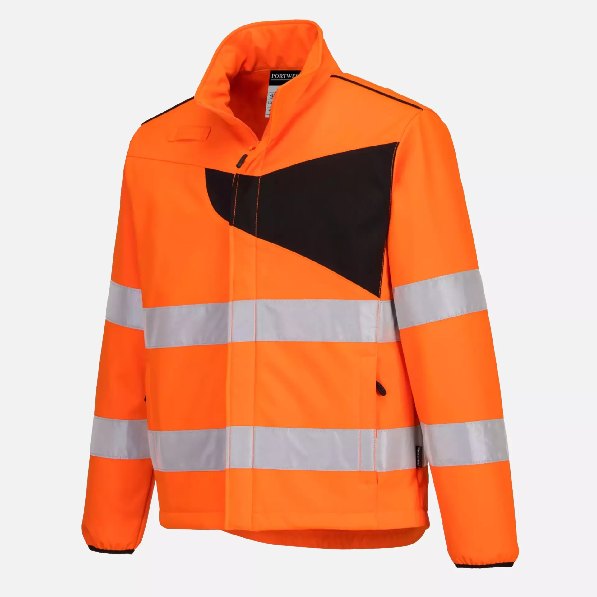 Portwest PW275OBR, PW2 Hi-Vis Softshell (2L), Orange/Black, image 5