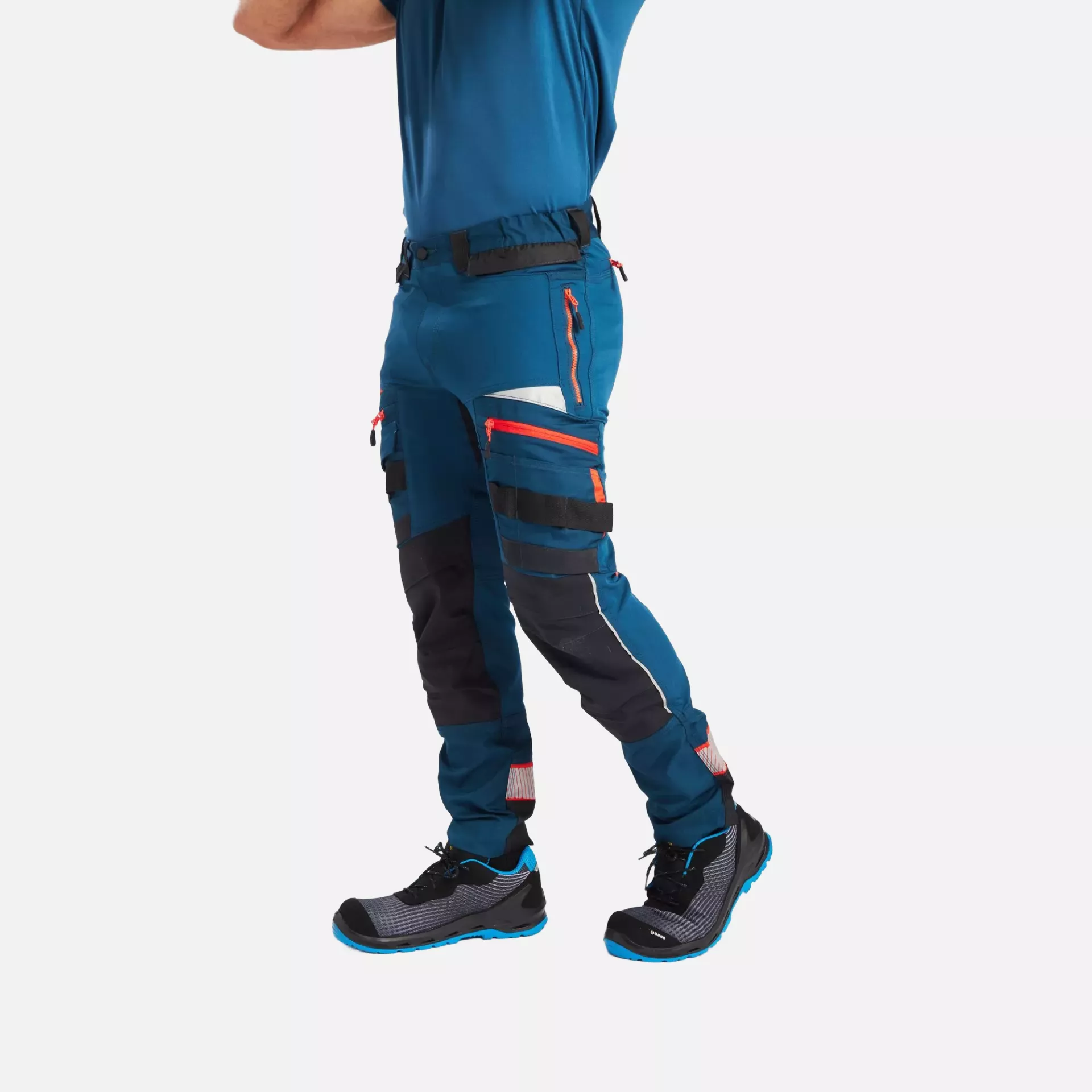 Portwest DX449MBR, DX4 Work Trousers, Metro Blue, image 3