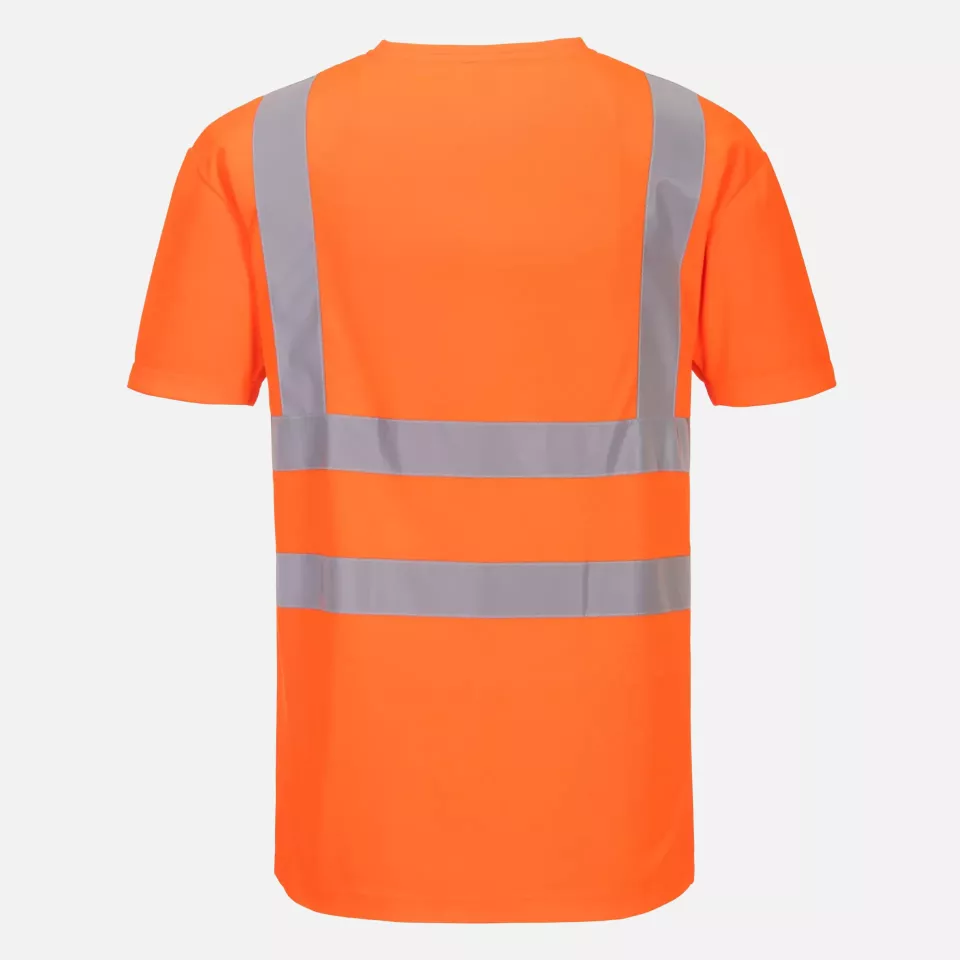 Portwest S179ORR, Hi-Vis Cotton Comfort Mesh Insert T-Shirt S/S, Orange, image 1, gallery thumbnail