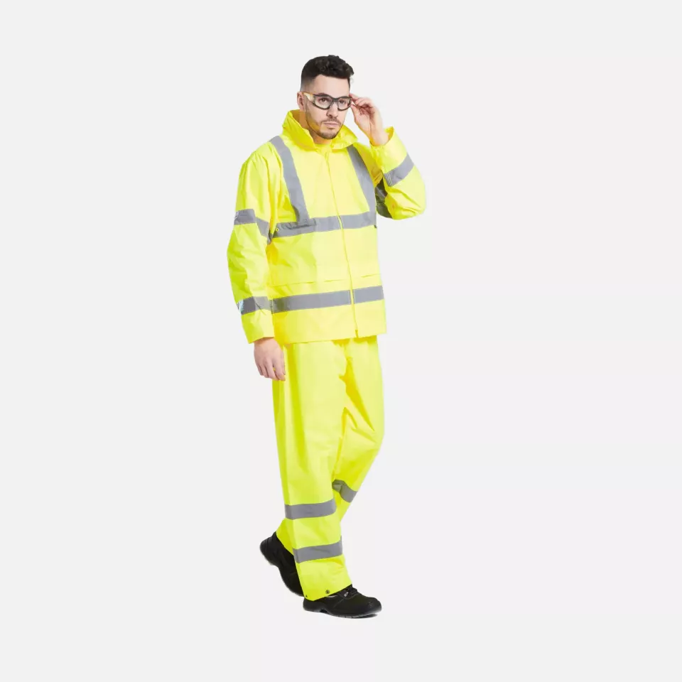 Portwest H440YER, Hi-Vis Rain Jacket, Yellow, image 6, gallery thumbnail