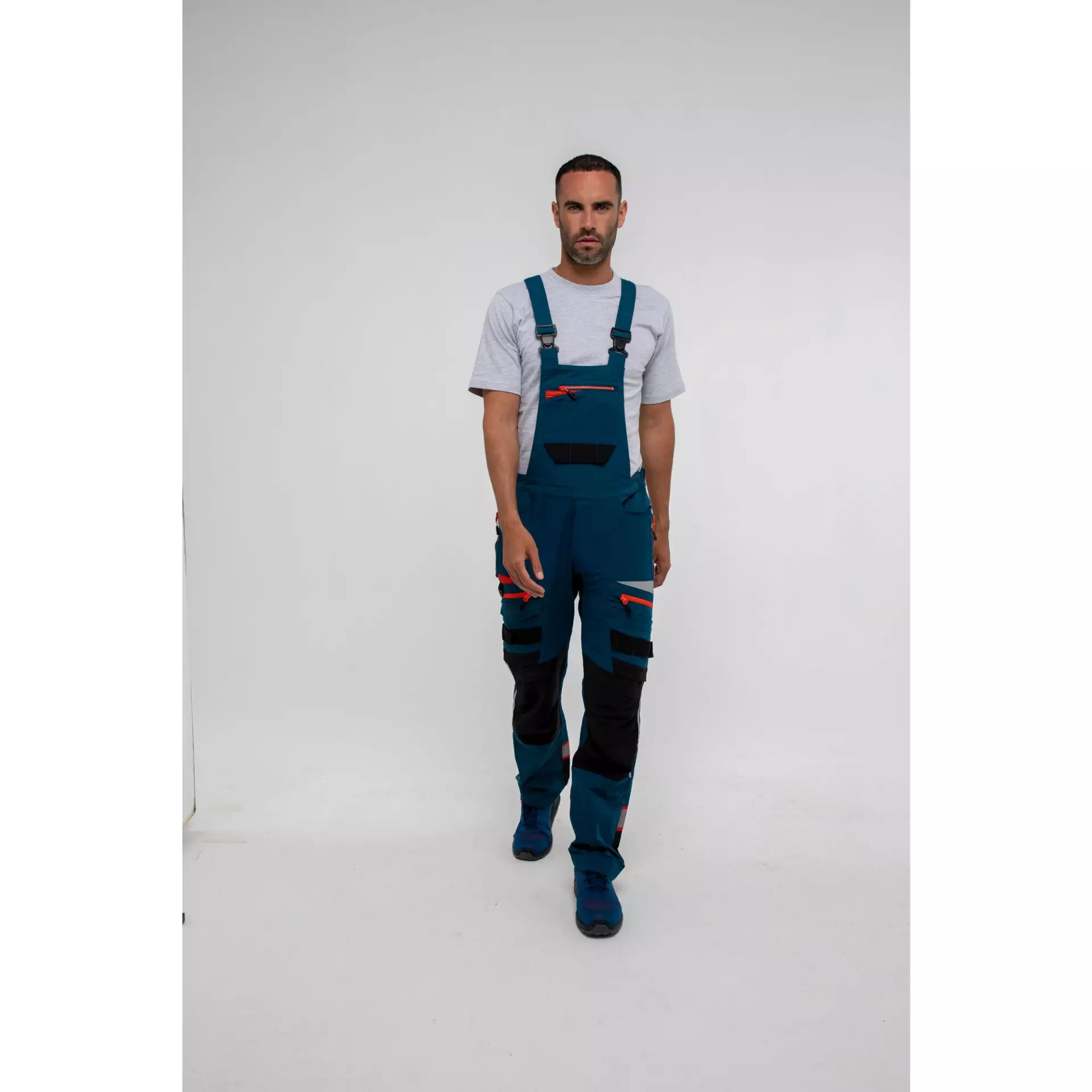 Portwest DX441MBR, DX4 Work Bib and Brace, Metro Blue, image 8