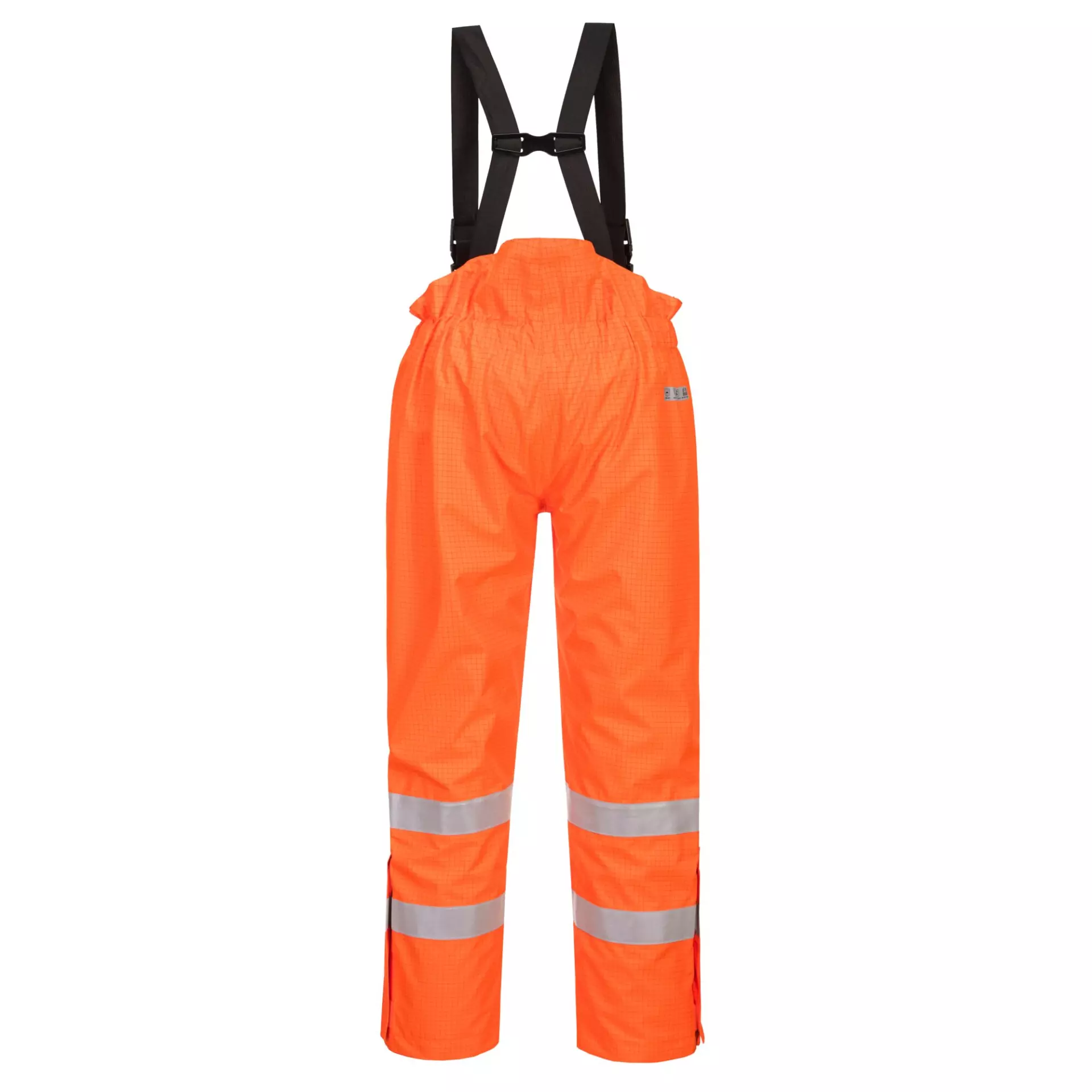 Portwest S781ORR, Bizflame Rain Lined Hi-Vis Antistatic FR Trousers, Orange, image 2