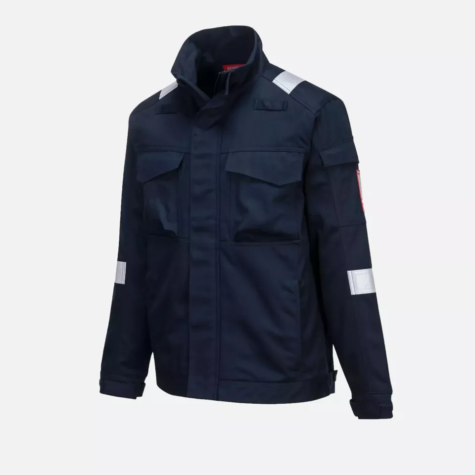 Portwest FR68NAR, Bizflame Industry FR Jacket, Navy, image 6, gallery thumbnail