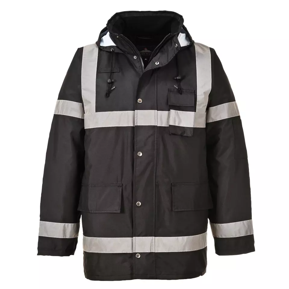 Portwest S433BKR, Iona Lite Traffic Jacket, Black, image 1, gallery thumbnail