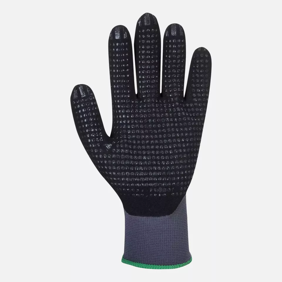 Portwest A351G8R, DermiFlex Plus Glove, Grey/Black, image 2, gallery thumbnail