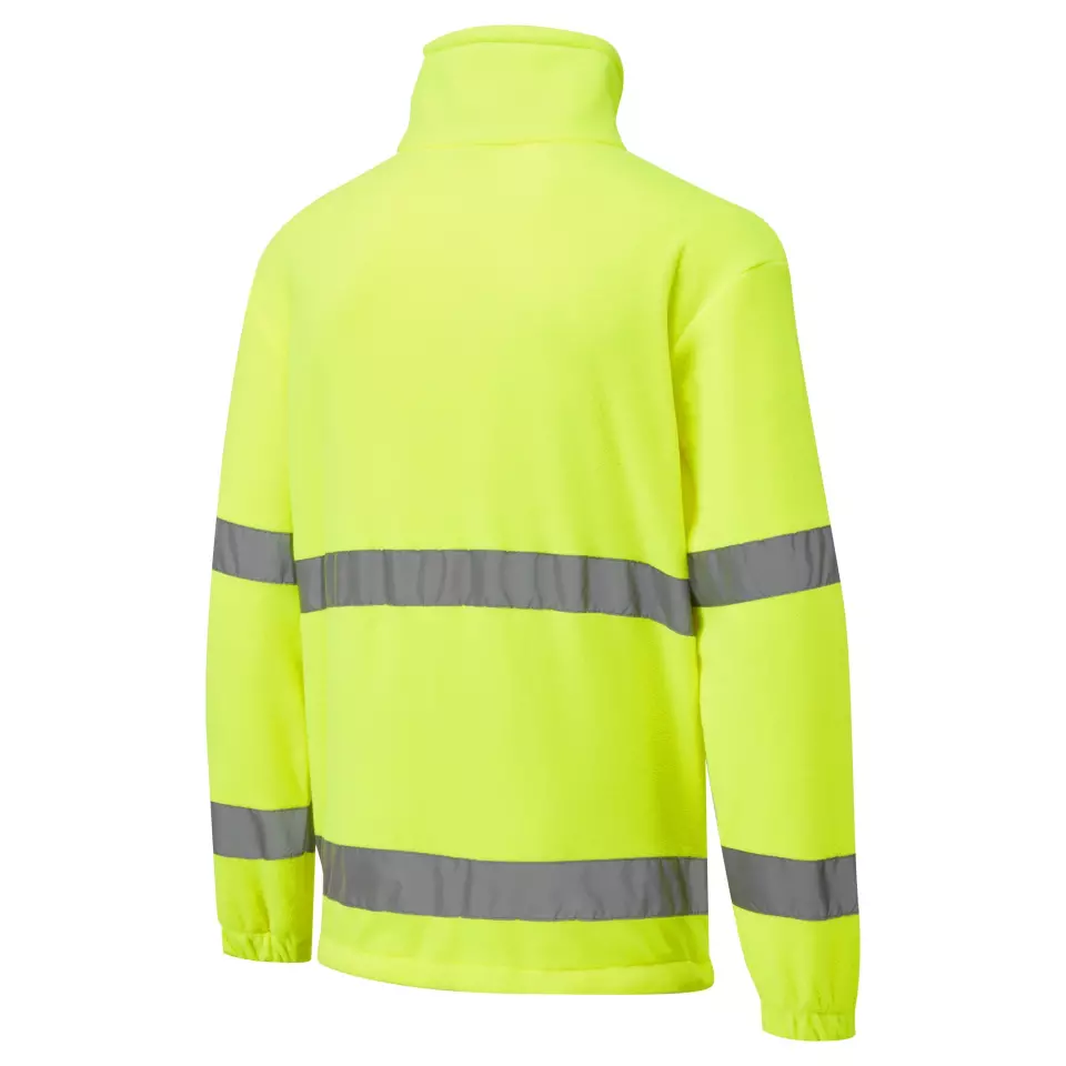 Portwest F302YER, Hi-Vis 1/2 Zip Fleece, Yellow, image 4, gallery thumbnail