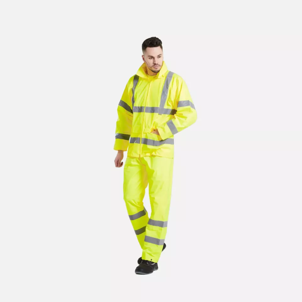 Portwest H440YER, Hi-Vis Rain Jacket, Yellow, image 8, gallery thumbnail