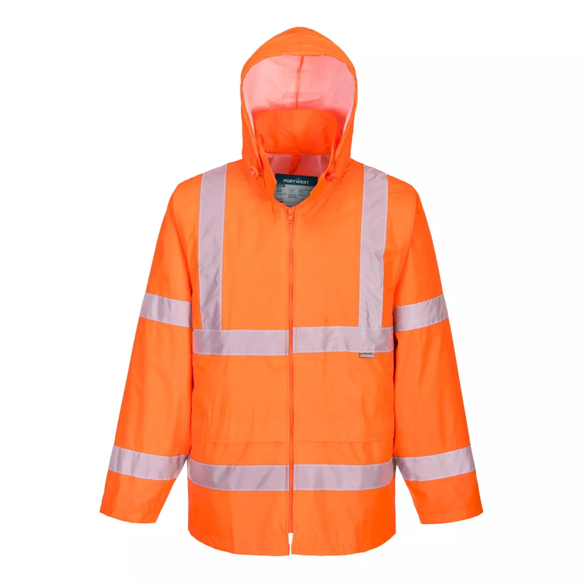Portwest H440ORR, Hi-Vis Rain Jacket, Orange, image 2