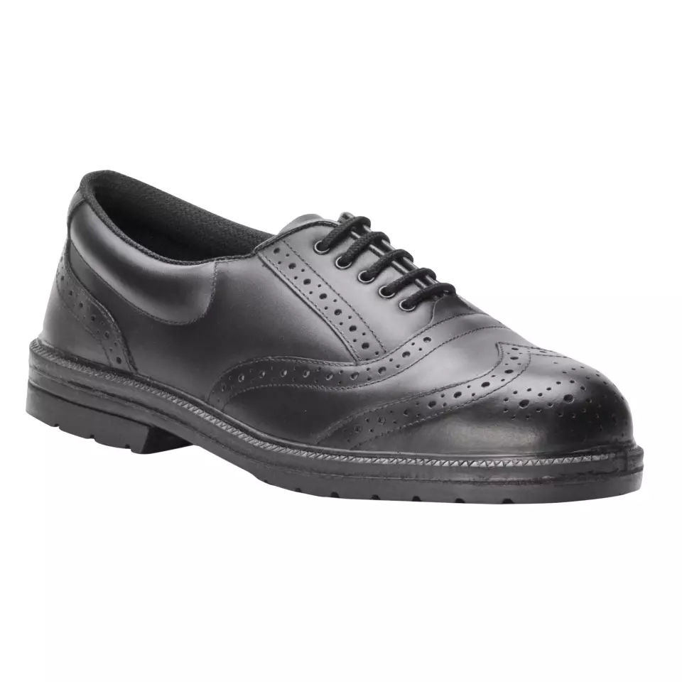 Portwest FW46BKR, Steelite Executive Brogue S1P, Black, image 1, gallery thumbnail