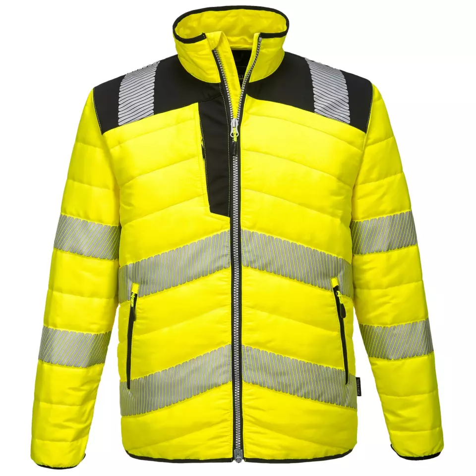 Portwest PW371YBR, PW3 Hi-Vis Baffle Jacket, Yellow/Black