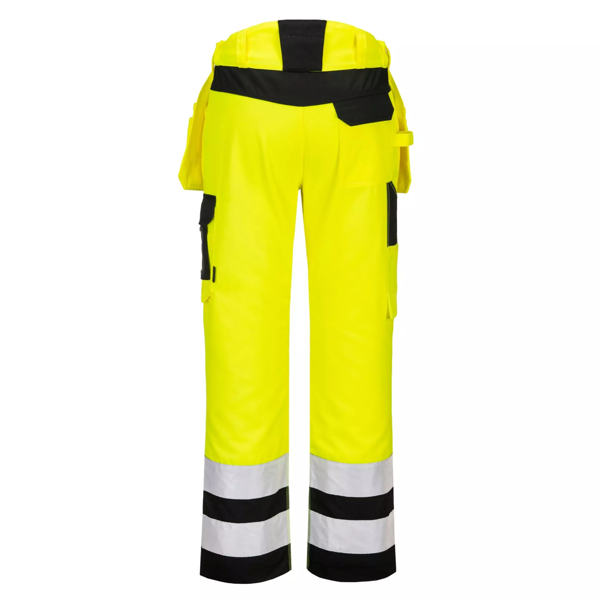 Portwest PW242YBR, PW2 Hi-Vis Holster Pocket Trousers, Yellow/Black, image 4
