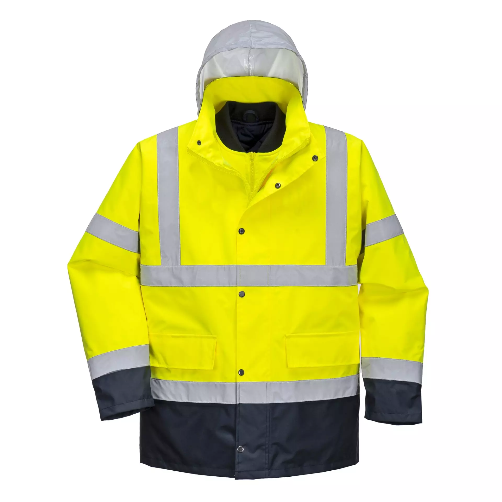 Portwest S471YNR, Warnschutz 4-in-1 Kontrast Verkehrsjacke, Gelb/Marine, image 11