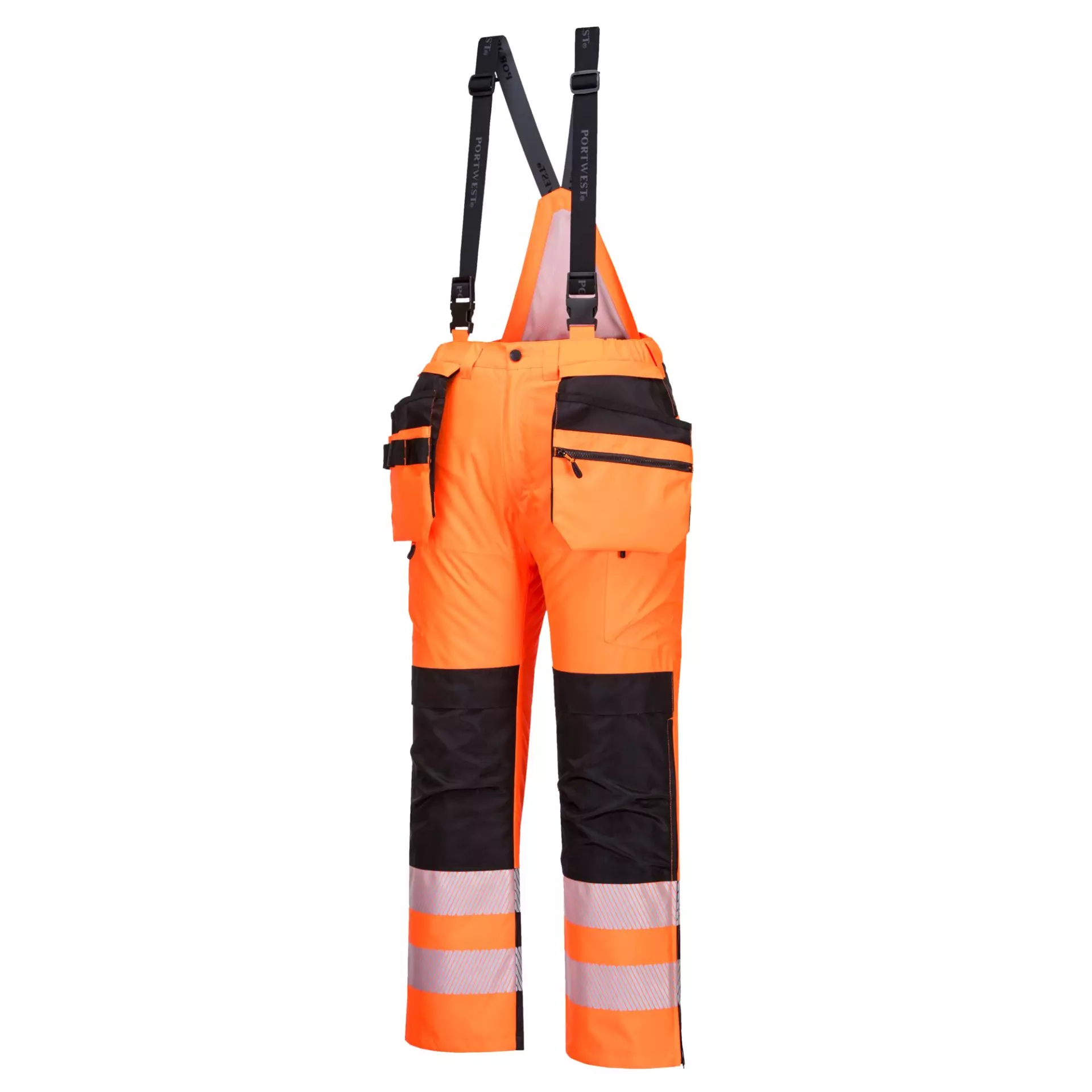 Portwest PW351OBR, PW3 Hi-Vis Winter Trousers, Orange/Black, image 6