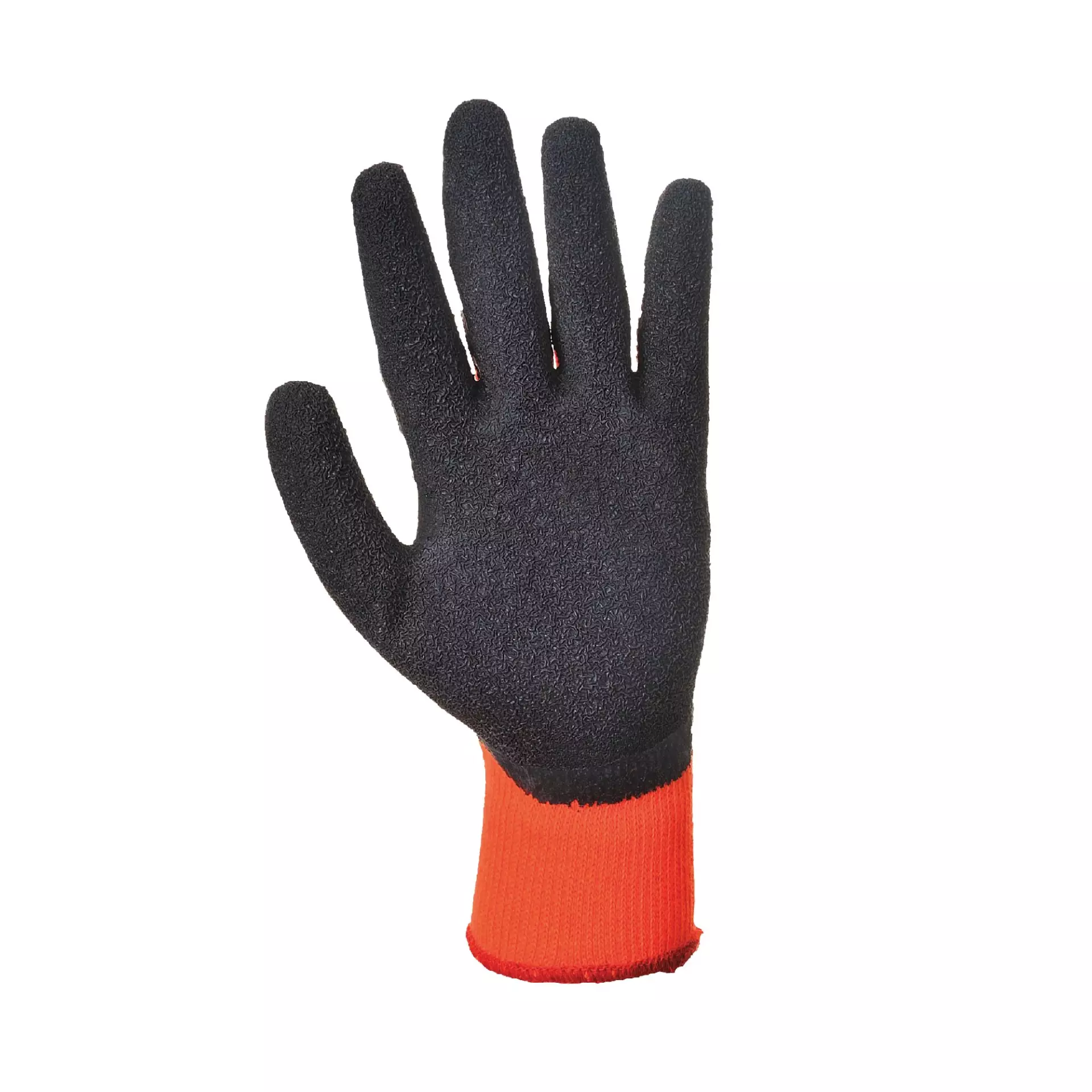 Portwest A140ORB, Thermal Grip Glove - Latex, Orange/Black, image 2