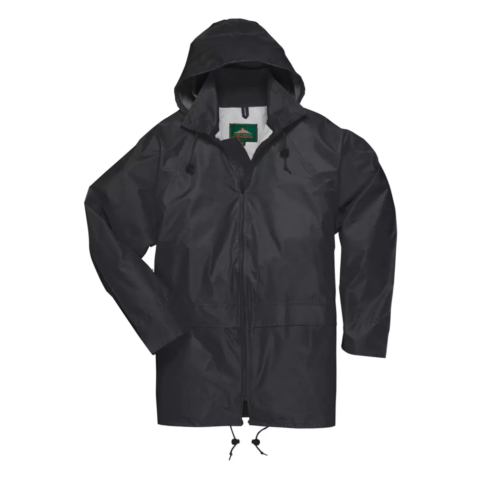 Portwest S440BKR, Classic Rain Jacket, Black, image 2, gallery thumbnail