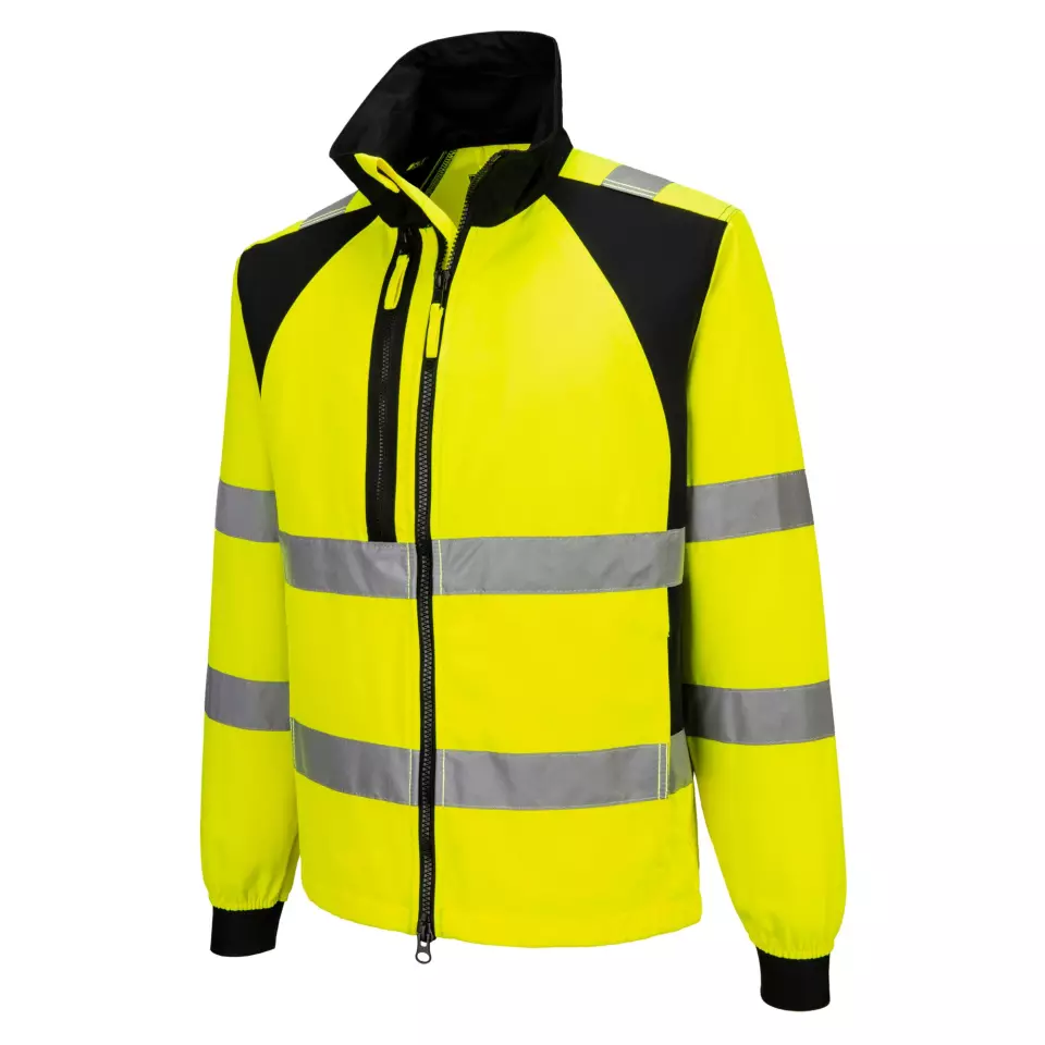 Portwest CD861YBR, WX2 Eco Hi-Vis Work Jacket, Yellow/Black, image 3, gallery thumbnail
