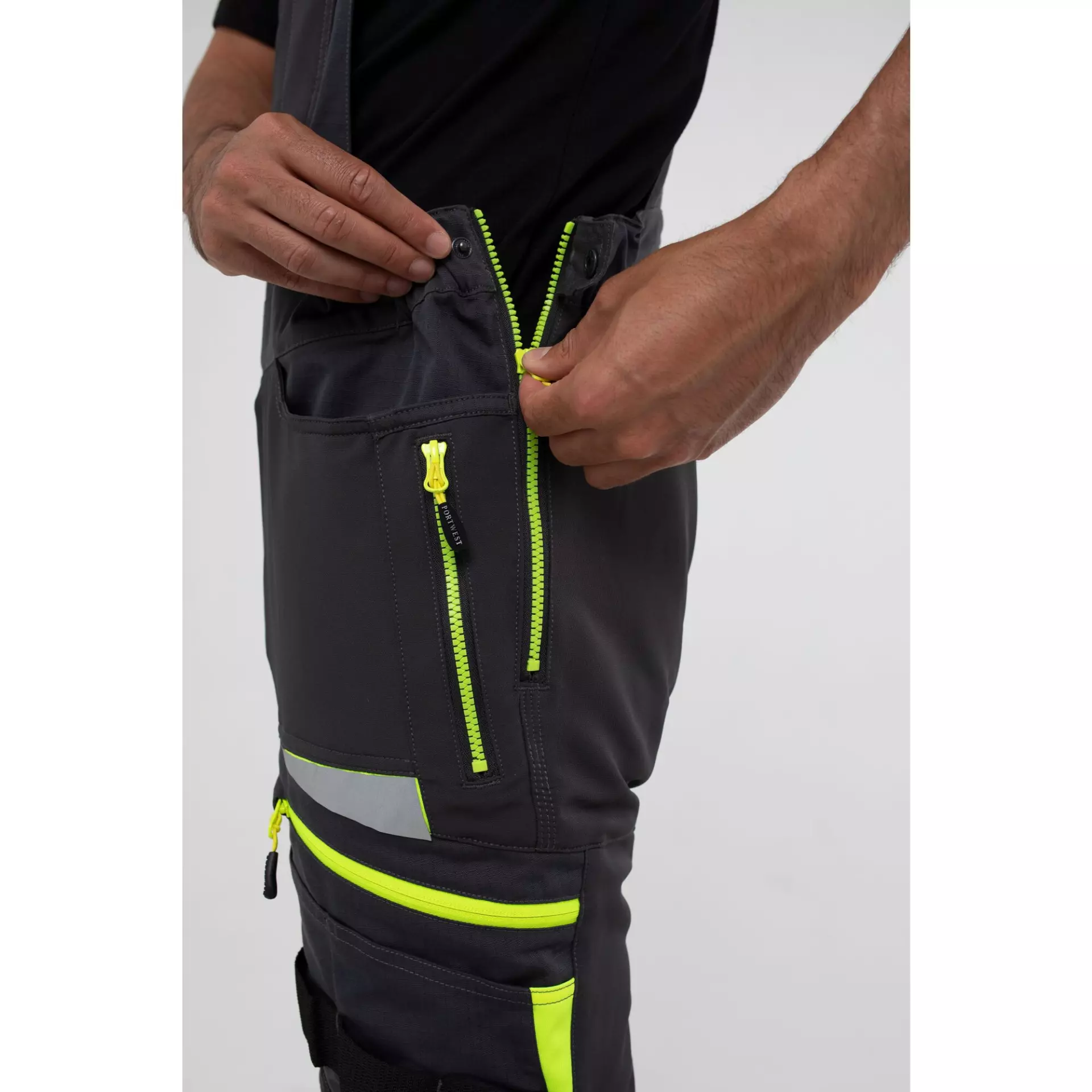 Portwest DX441MGR, DX4 Work Bib and Brace, Metal Grey, image 10