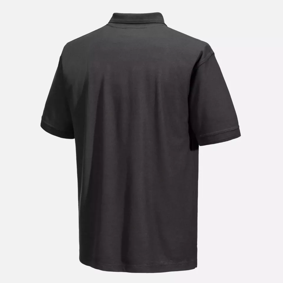 Portwest B210MGR, Naples Polo Shirt S/S, Metal Grey, image 4, gallery thumbnail