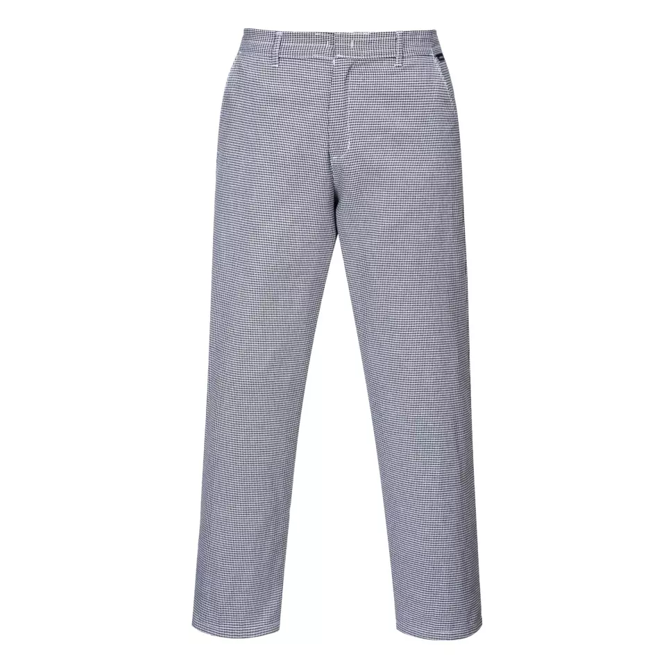 Portwest S068HTR, Harrow Chefs Trousers, Houndstooth, image 1, gallery thumbnail