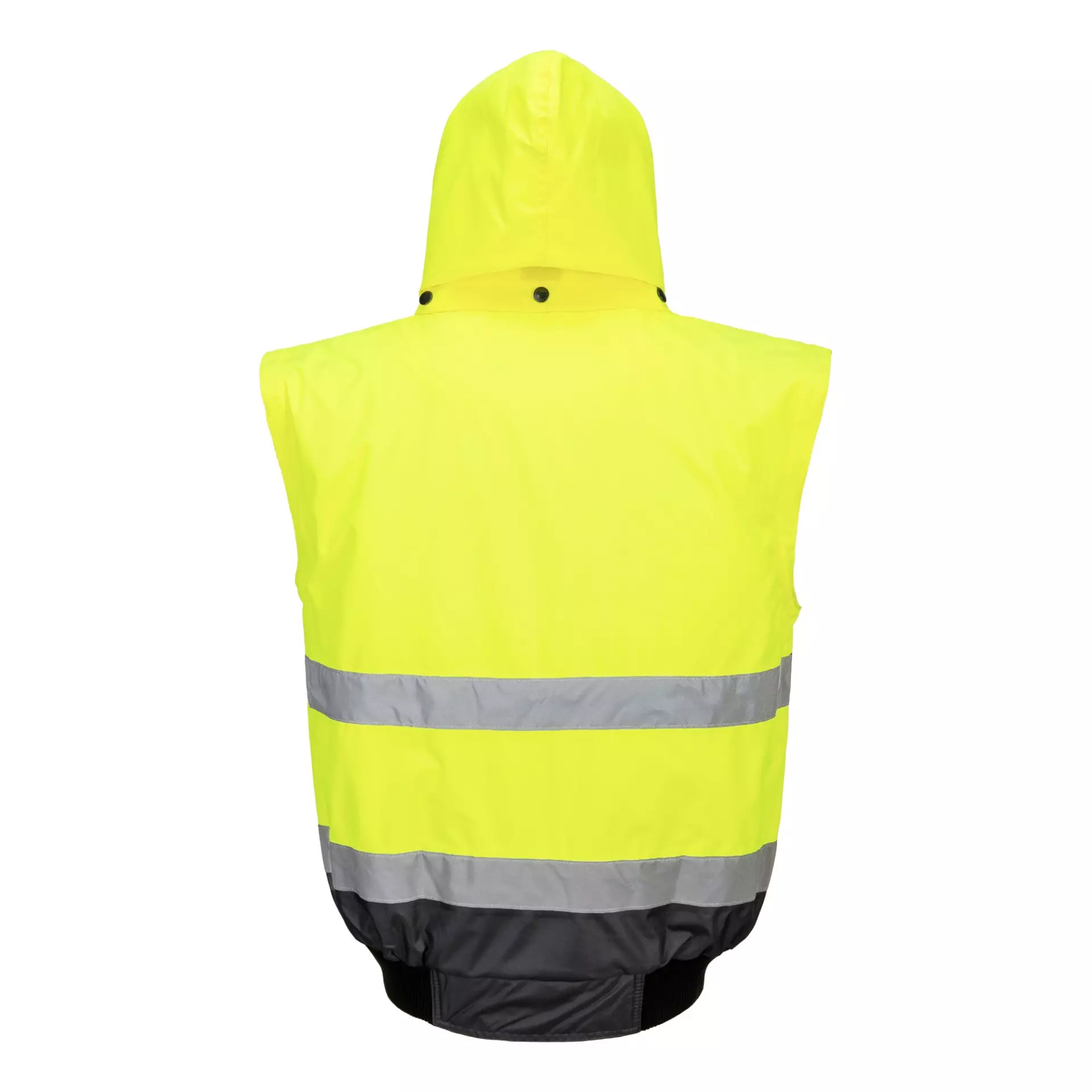 Portwest C465YGY, Hi-Vis 3-in-1 Contrast Bomber Jacket, Yellow/Grey, image 4
