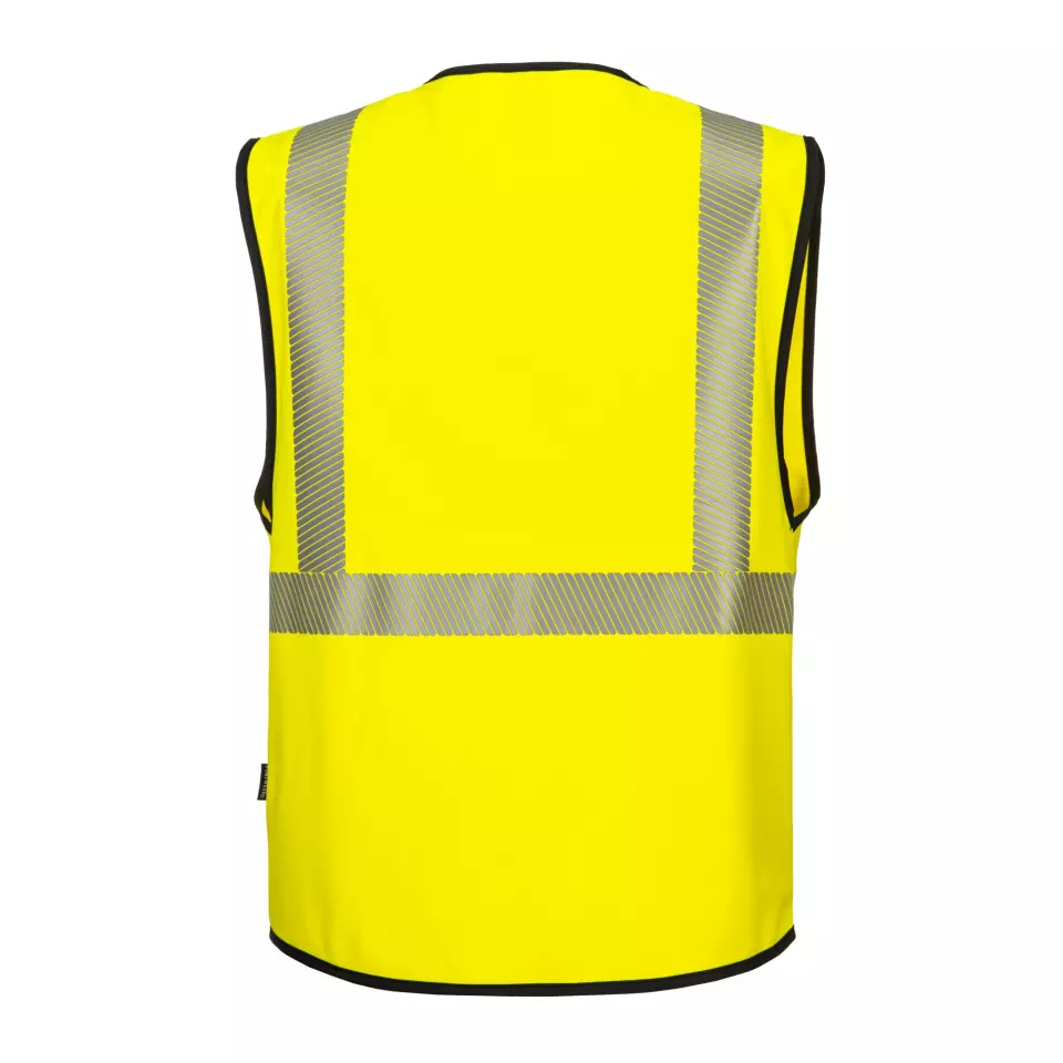 Portwest PW309YBR, PW3 Hi-Vis Executive Vest, Yellow/Black, image 2, gallery thumbnail