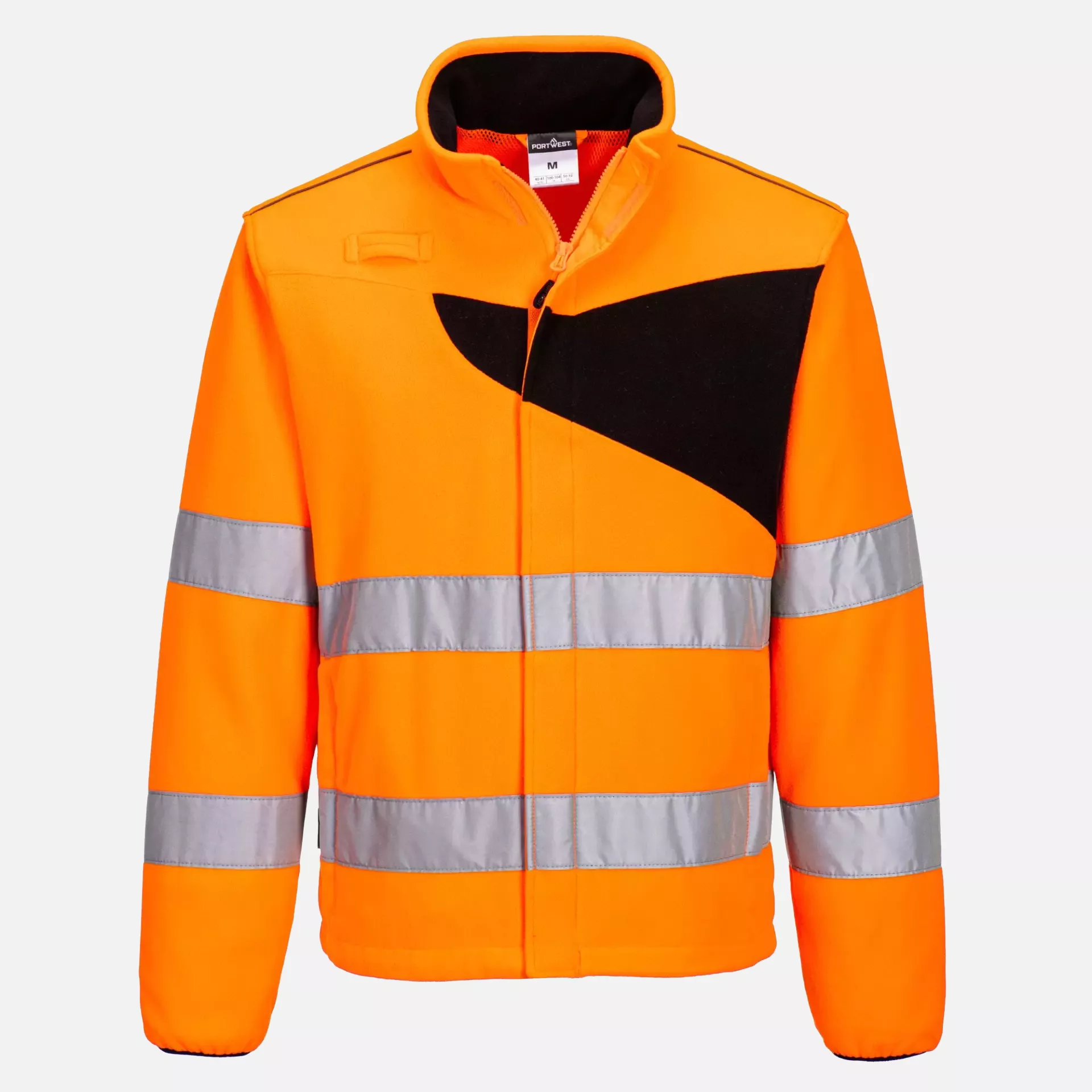 Portwest PW274OBR, PW2 Hi-Vis Fleece, Orange/Black, image 1