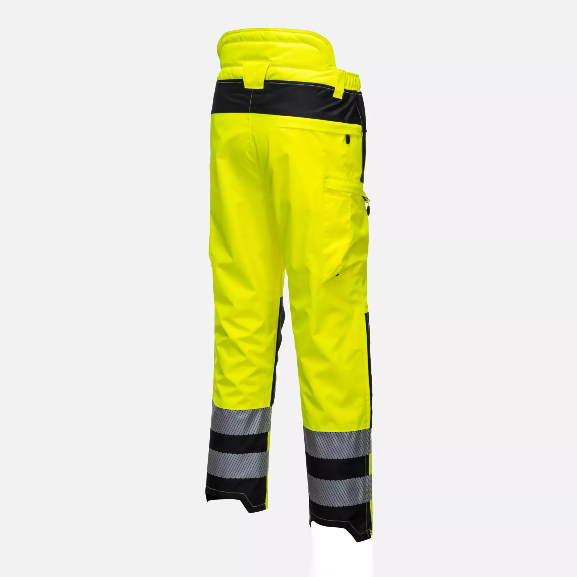 Portwest PW342YBR, PW3 Hi-Vis Extreme Rain Trousers, Yellow/Black, image 4