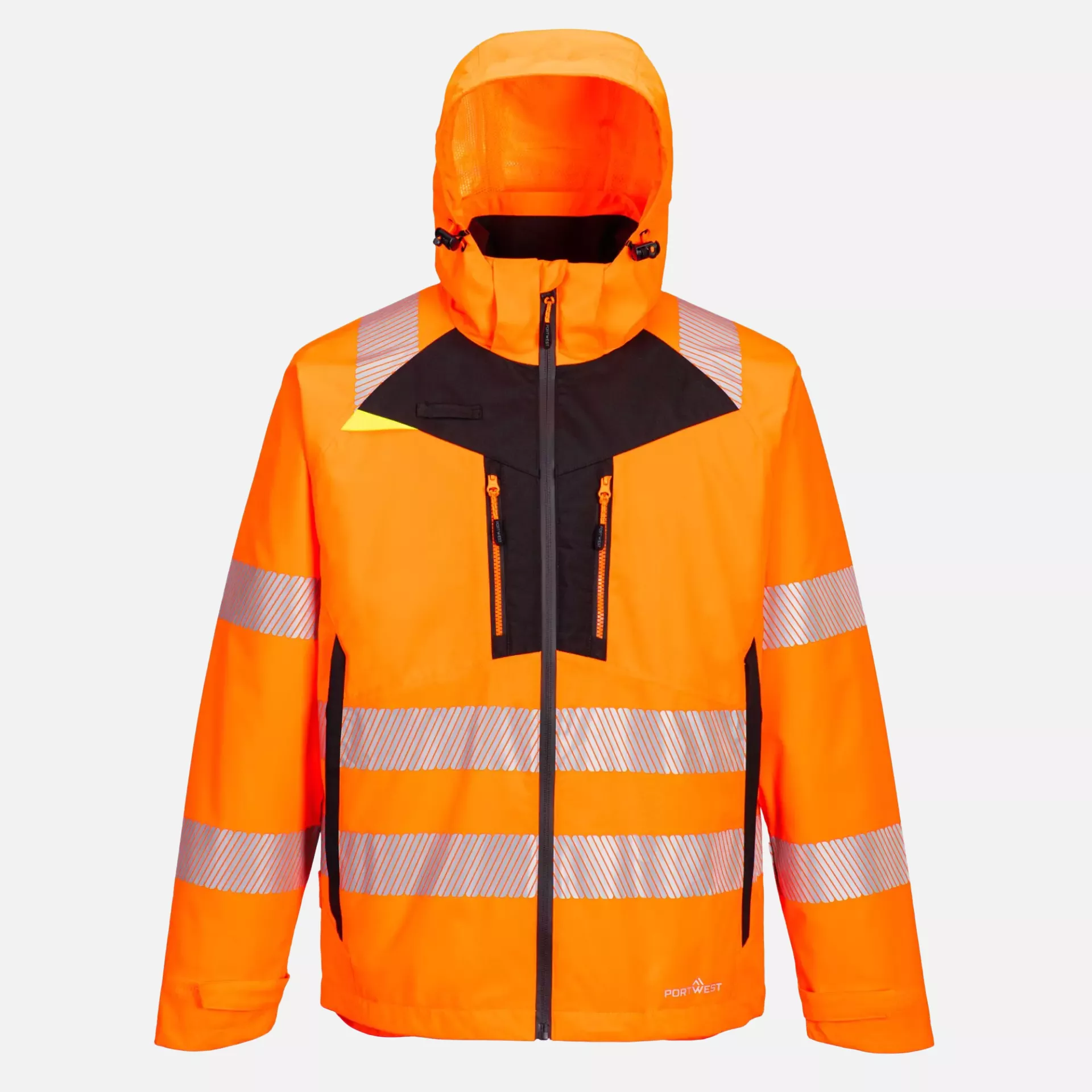 Portwest DX462ORR, DX4 Hi-Vis Rain Jacket, Orange, image 6