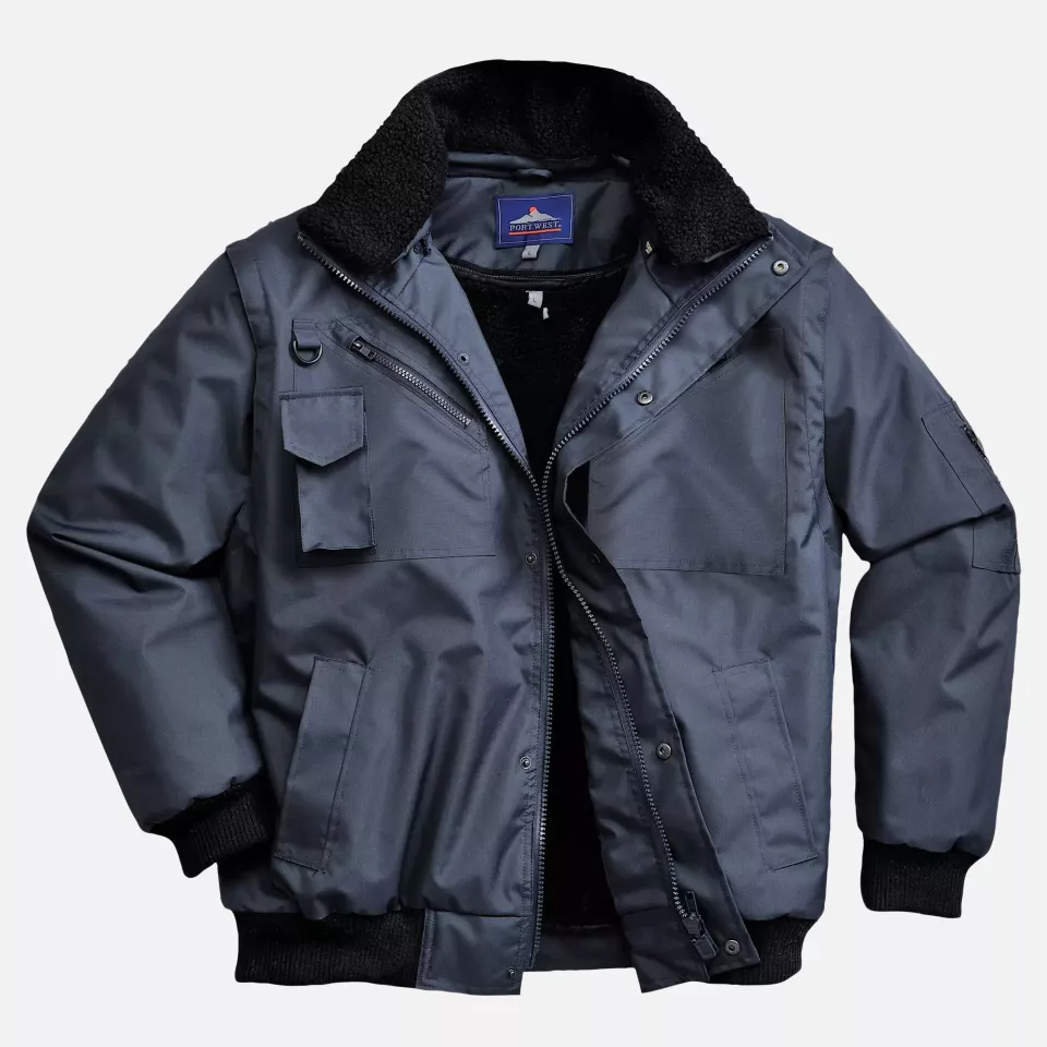 Portwest F465NAR, 3-in-1 Bomber Jacket, Navy, image 8, gallery thumbnail