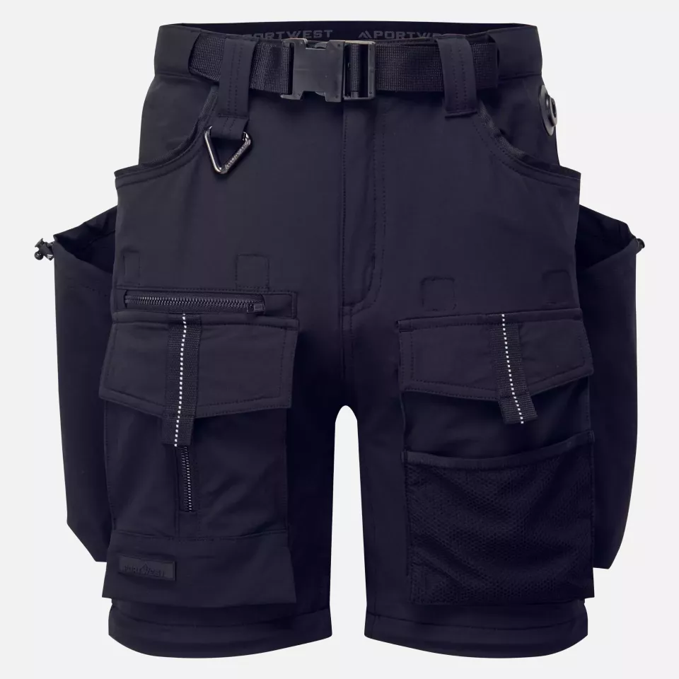 Portwest BX321BKY, Ultimate Modular 3-in-1 Trousers, Black/Yellow, image 7, gallery thumbnail