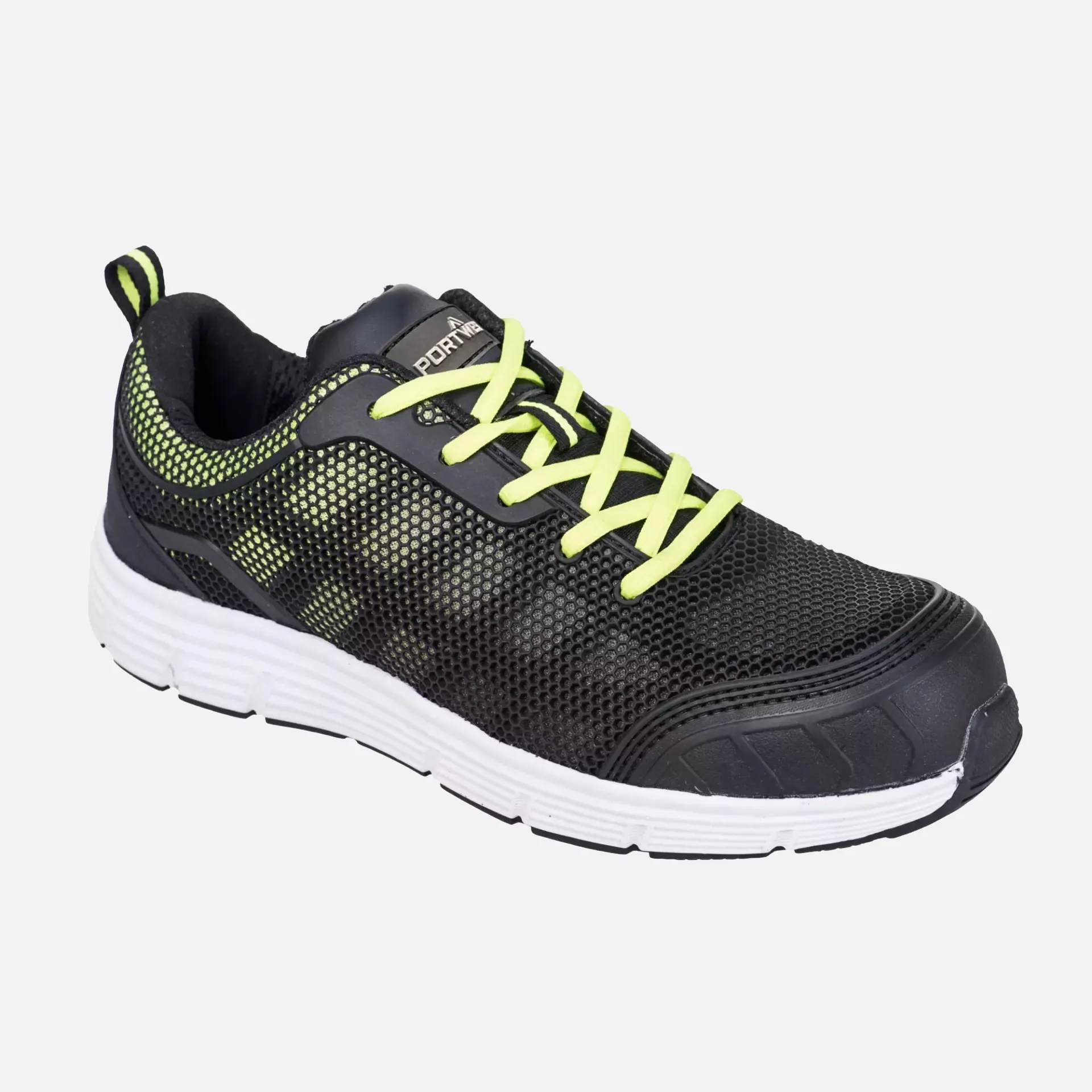 Portwest FT15BGN, Steel Textile Trainer S1P FO SR, Black/Green, image 1